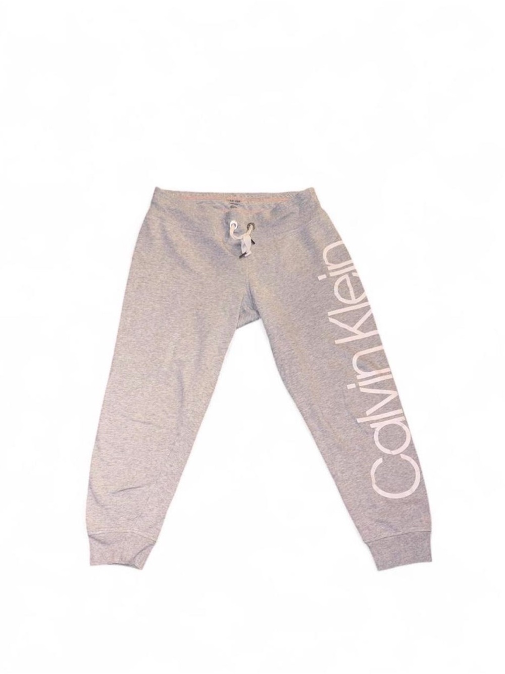 Calvin Klein Heather Gray Logo Side Joggers